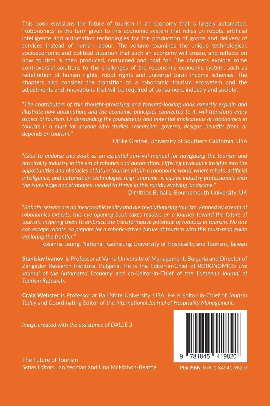 Rückseite: 9781845419820 | Future Tourism in a Robonomic World | Stanislav Ivanov (u. a.) | Buch