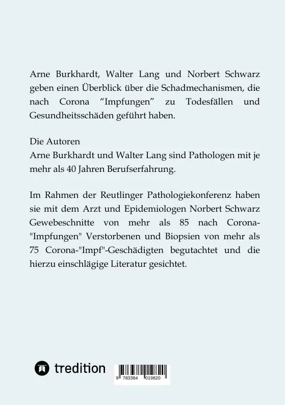 Rückseite: 9783384019820 | Vom Stachel im Fleisch - Wie das Corona-"Impf"-Spikeprotein Schaden...