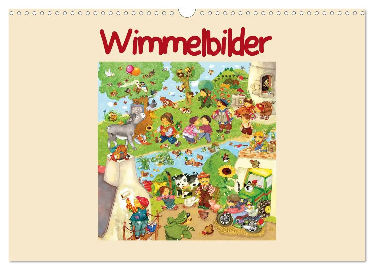 Cover: 9783516229820 | Wimmelbilder (Wandkalender 2026 DIN A3 quer), CALVENDO Monatskalender