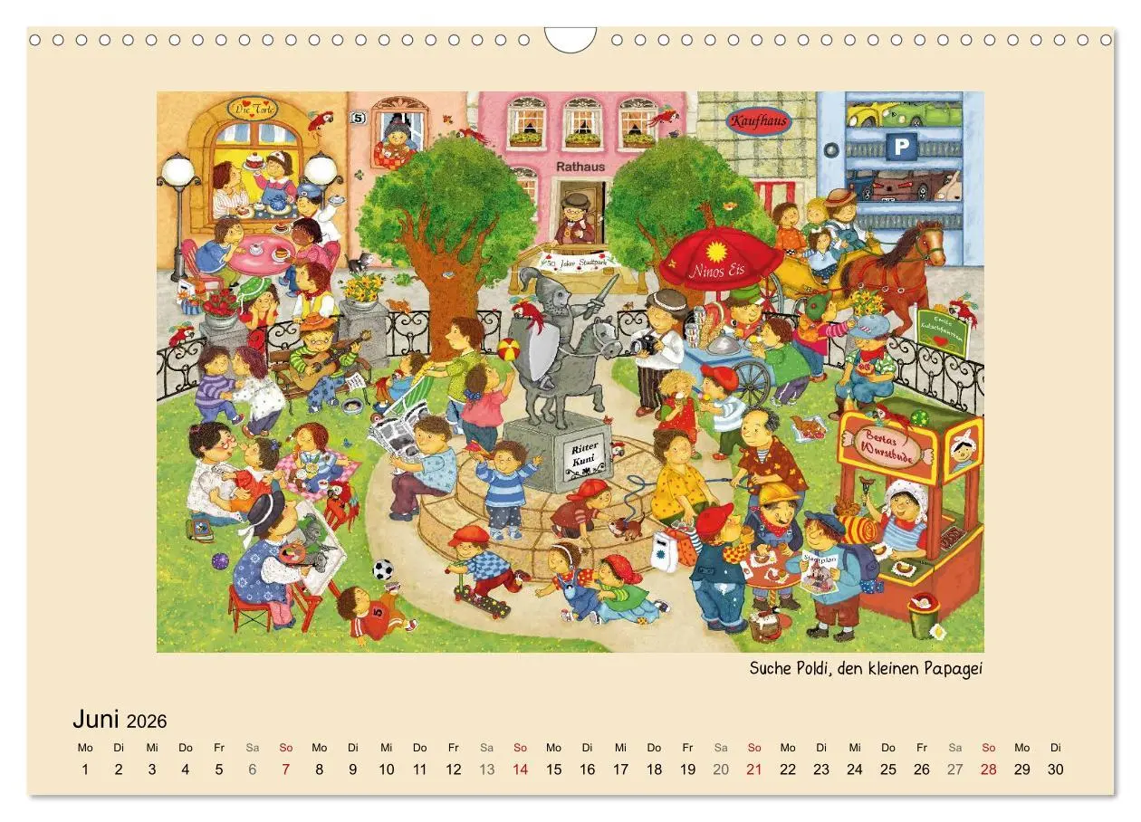 Bild: 9783516229820 | Wimmelbilder (Wandkalender 2026 DIN A3 quer), CALVENDO Monatskalender
