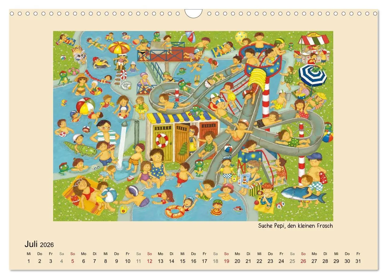 Bild: 9783516229820 | Wimmelbilder (Wandkalender 2026 DIN A3 quer), CALVENDO Monatskalender