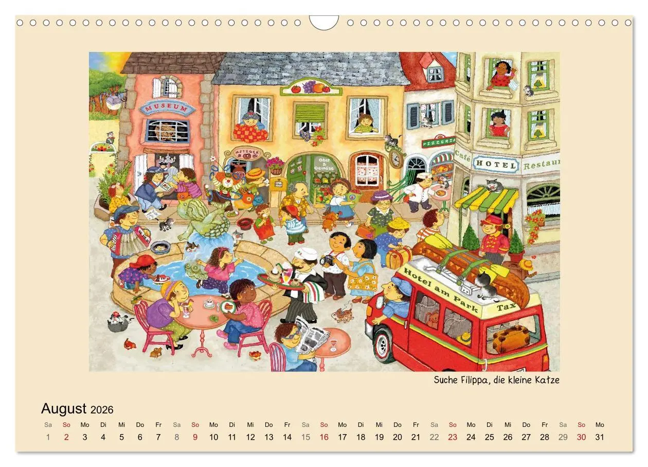 Bild: 9783516229820 | Wimmelbilder (Wandkalender 2026 DIN A3 quer), CALVENDO Monatskalender