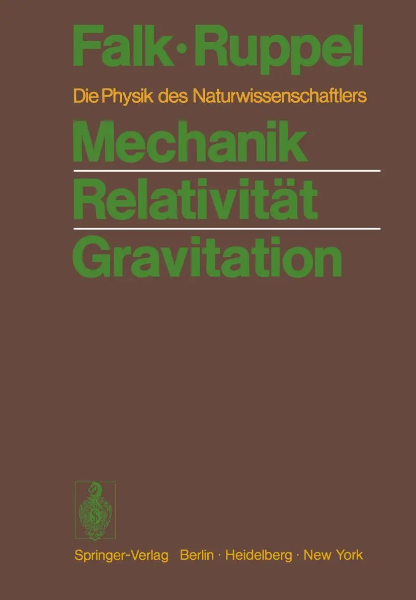 Cover: 9783540059820 | Mechanik Relativität Gravitation | Wolfgang Ruppel (u. a.) | Buch