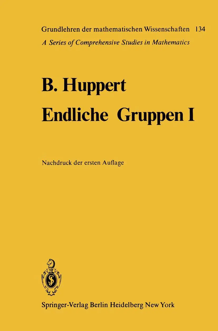 Cover: 9783642649820 | Endliche Gruppen I | Bertram Huppert | Taschenbuch | xii | Deutsch
