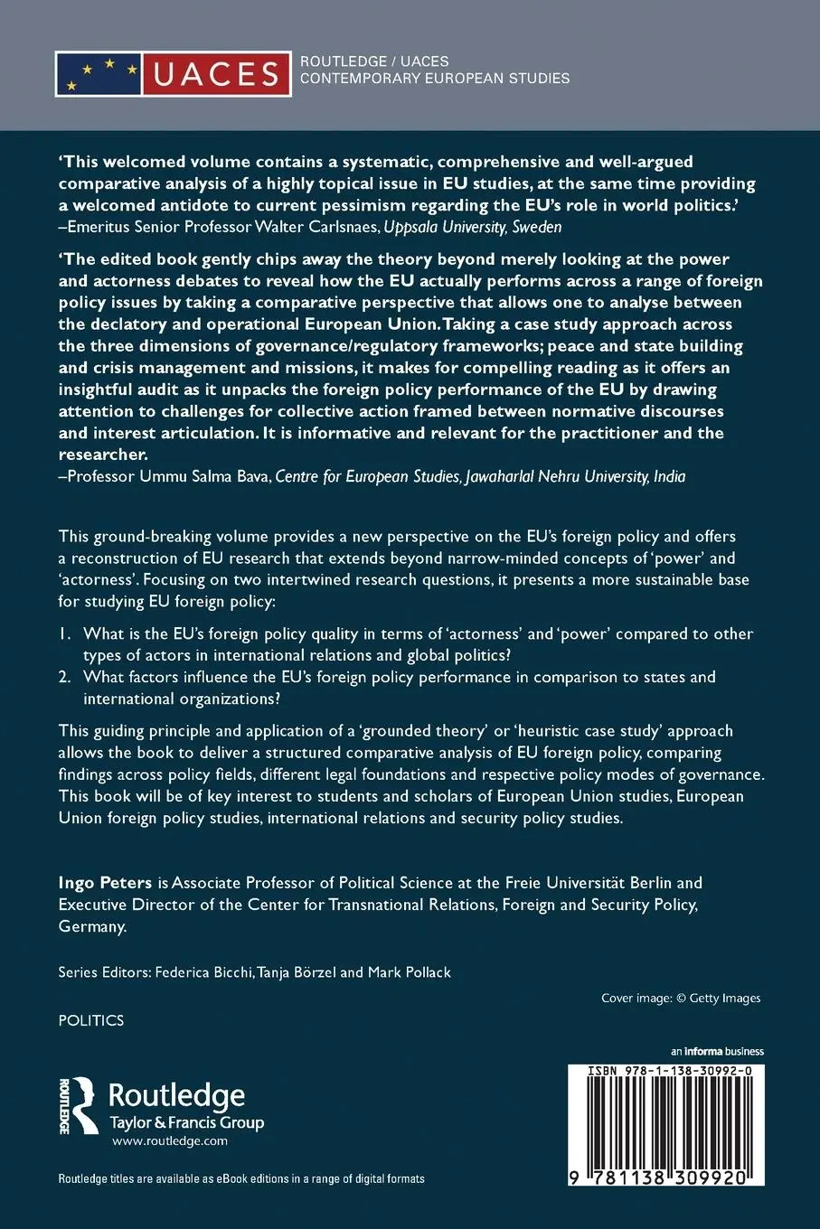 Rückseite: 9781138309920 | The European Union's Foreign Policy in Comparative Perspective | Buch