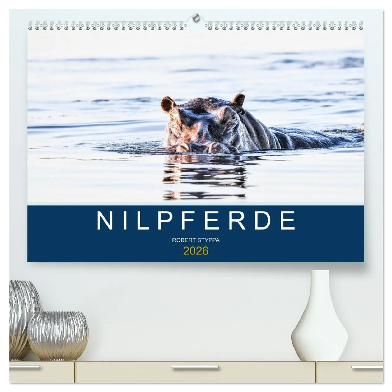 Cover: 9783457439920 | Nilpferde, Kolosse in Afrika (hochwertiger Premium Wandkalender...