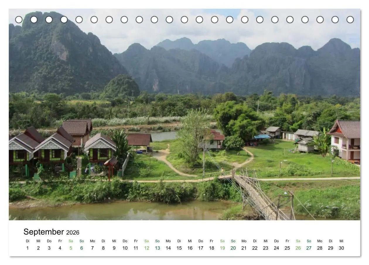 Bild: 9783457749920 | Laos - Die Perle Südostasiens (Tischkalender 2026 DIN A5 quer),...