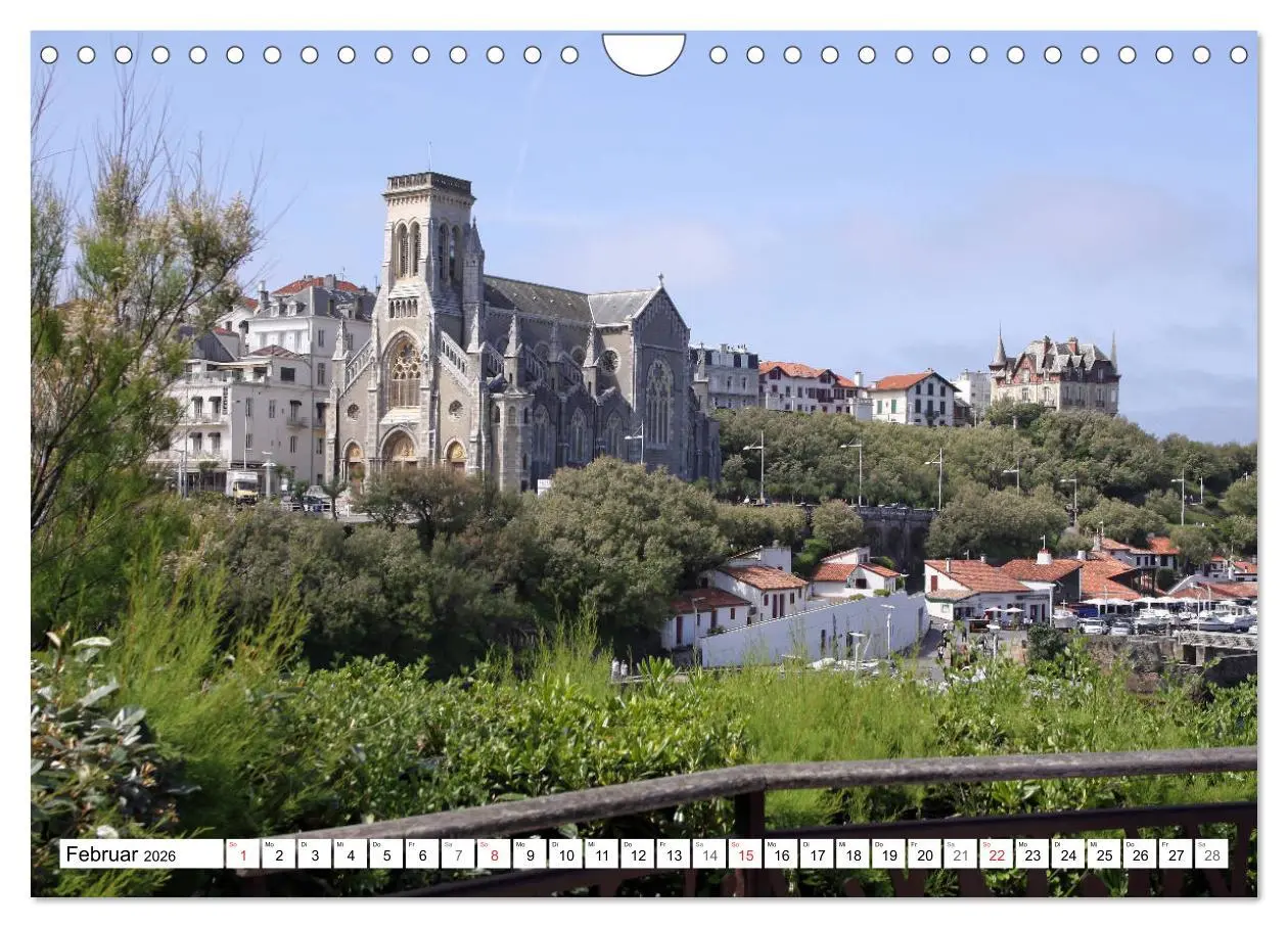 Bild: 9783457819920 | Biarritz (Wandkalender 2026 DIN A4 quer), CALVENDO Monatskalender