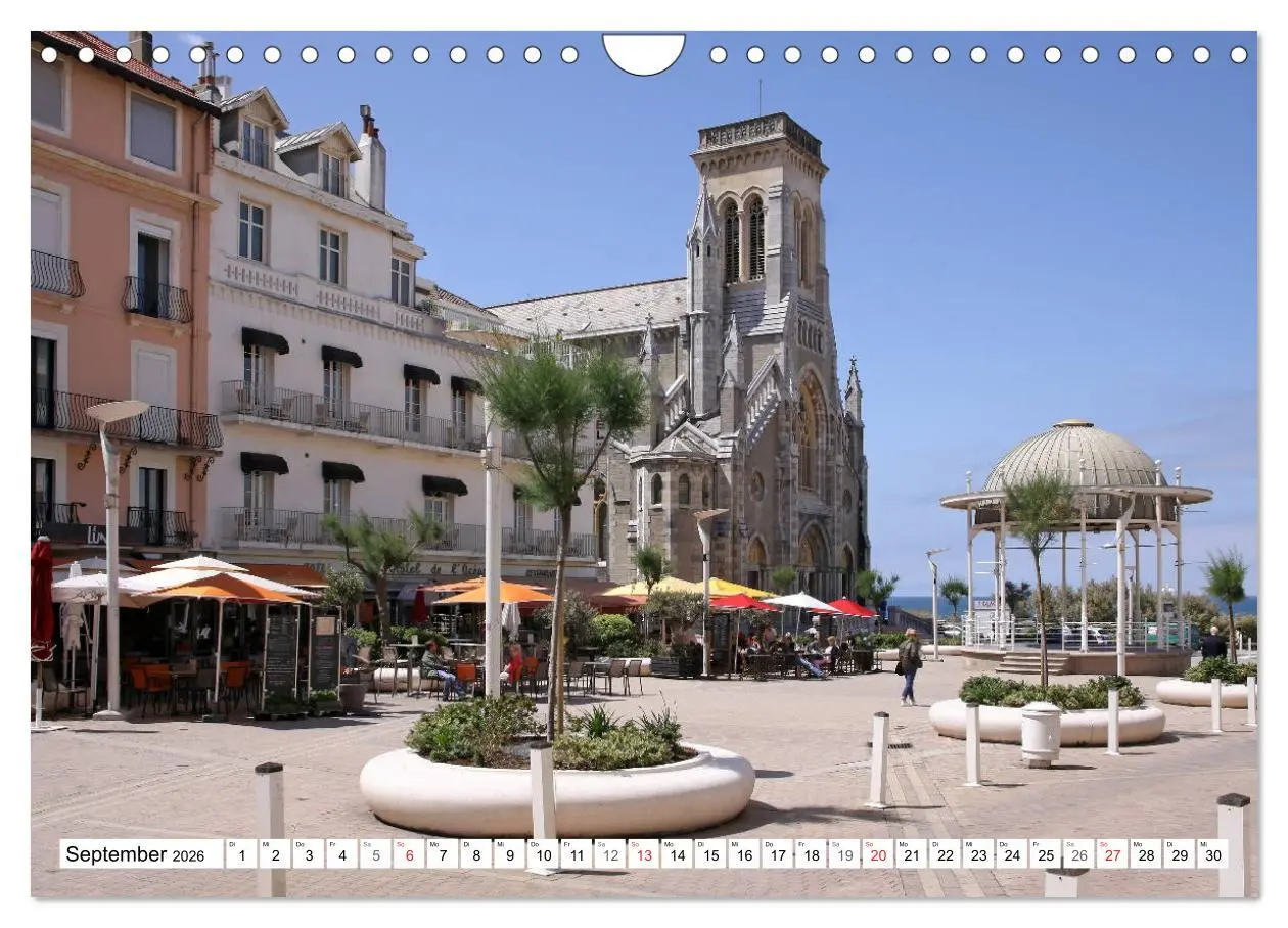 Bild: 9783457819920 | Biarritz (Wandkalender 2026 DIN A4 quer), CALVENDO Monatskalender