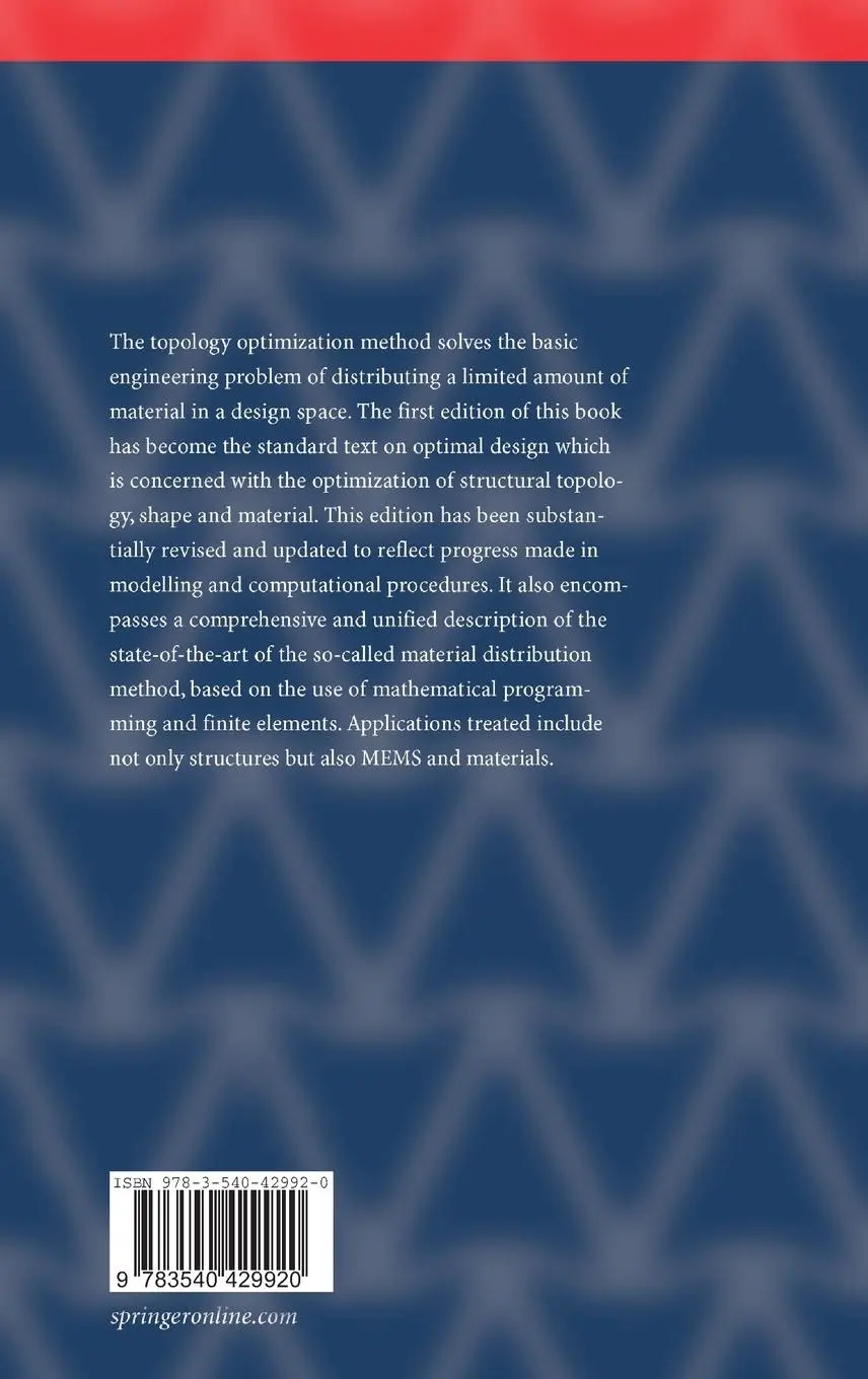 Rückseite: 9783540429920 | Topology Optimization | Theory, Methods, and Applications | Buch | xiv
