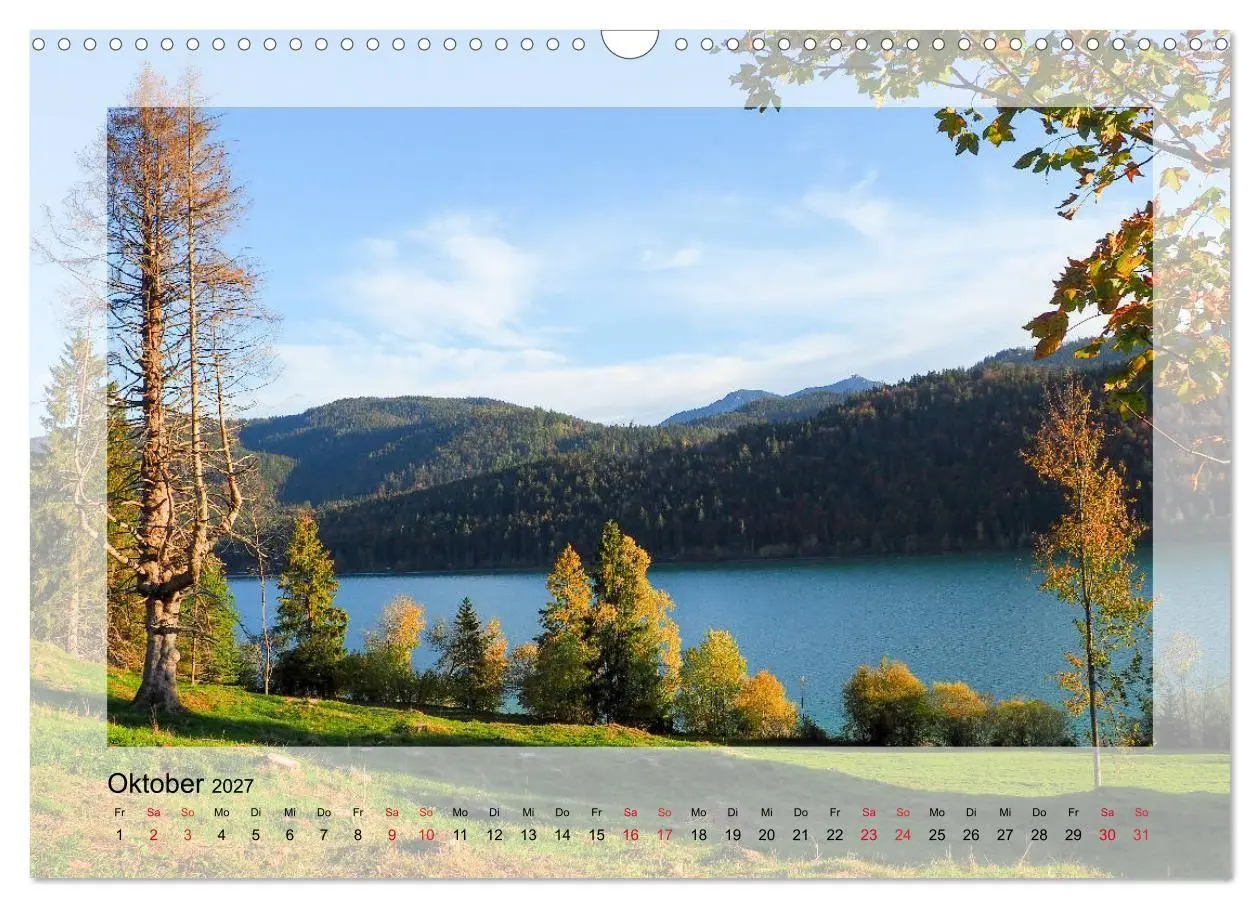 Bild: 9783569619920 | Walchensee (Wandkalender 2027 DIN A3 quer), CALVENDO Monatskalender