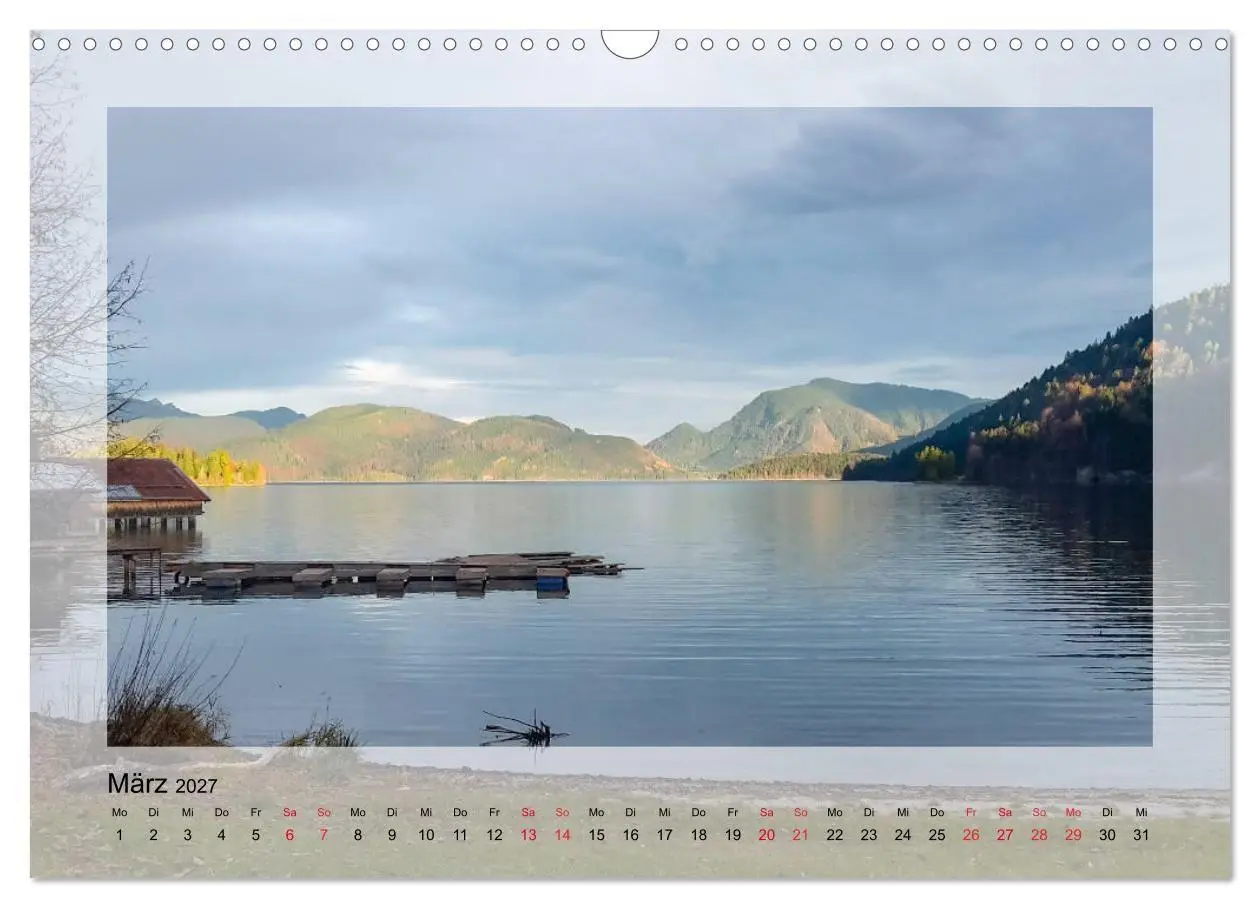 Bild: 9783569619920 | Walchensee (Wandkalender 2027 DIN A3 quer), CALVENDO Monatskalender