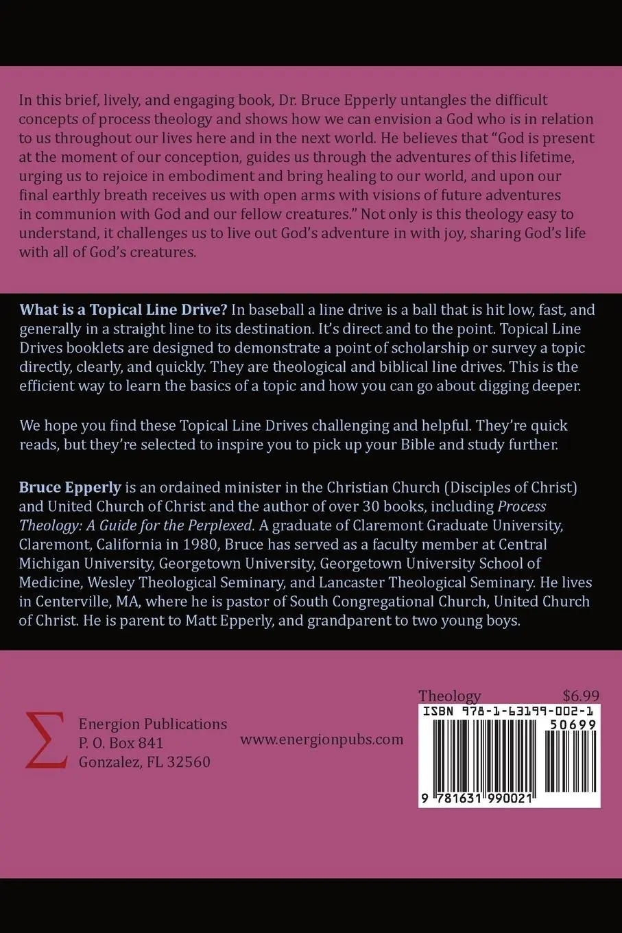 Rückseite: 9781631990021 | Process Theology | Embracing Adventure with God | Bruce G. Epperly