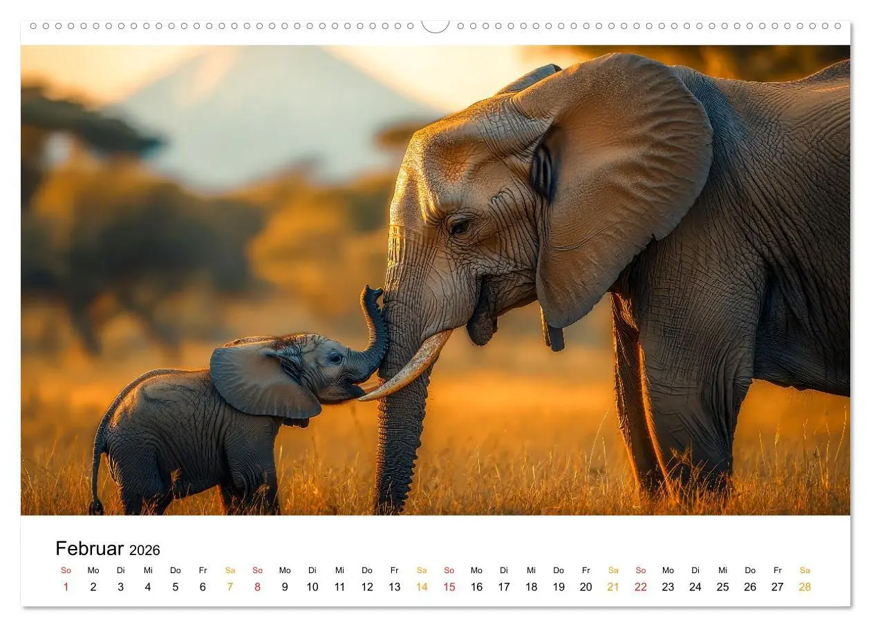 Bild: 9783457310021 | Elefanten - Riesen der Wildnis (hochwertiger Premium Wandkalender...