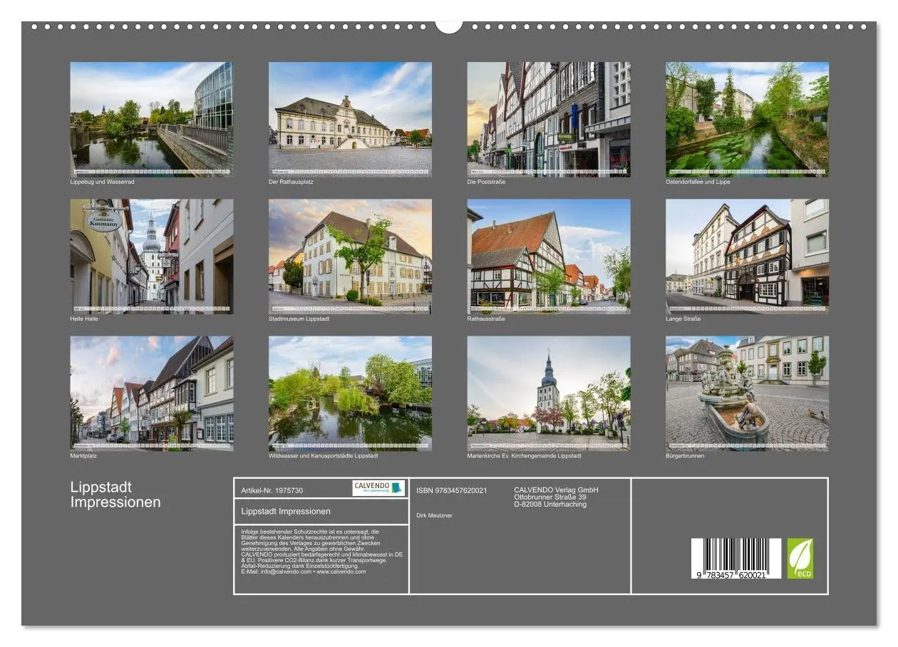 Bild: 9783457620021 | Lippstadt Impressionen (Wandkalender 2026 DIN A2 quer), CALVENDO...