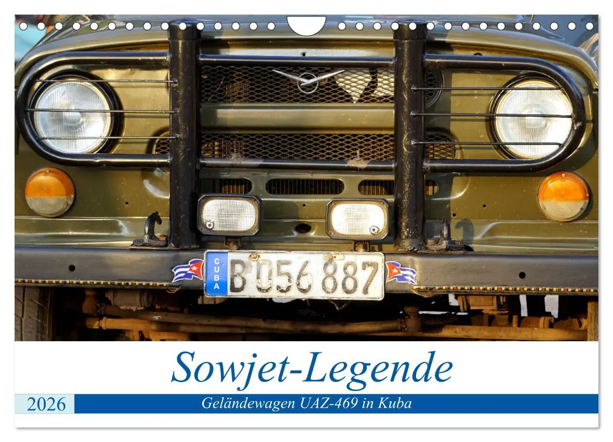 Cover: 9783457790021 | Sowjet-Legende - Der Geländewagen UAZ-469 in Kuba (Wandkalender...