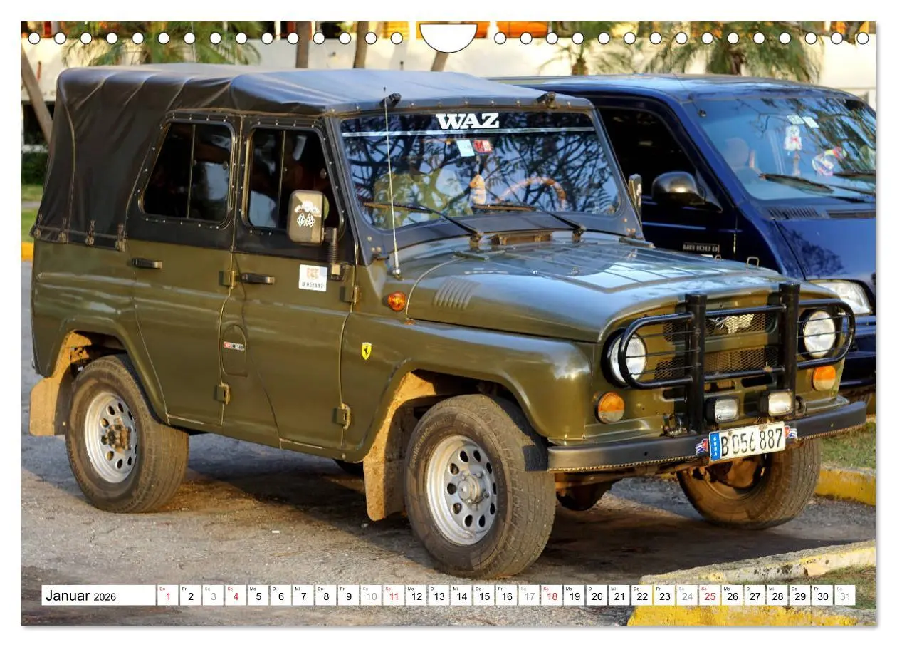Bild: 9783457790021 | Sowjet-Legende - Der Geländewagen UAZ-469 in Kuba (Wandkalender...