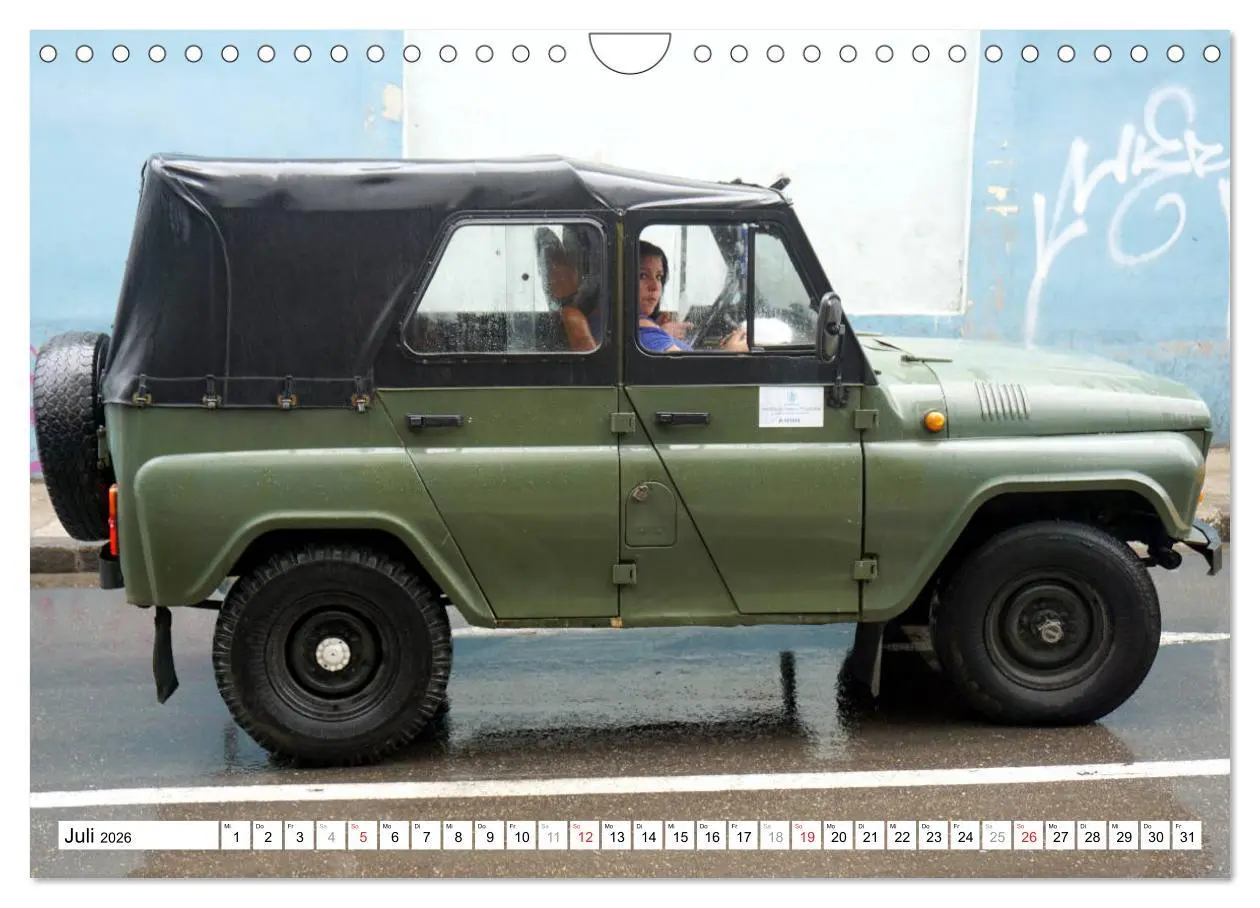 Bild: 9783457790021 | Sowjet-Legende - Der Geländewagen UAZ-469 in Kuba (Wandkalender...