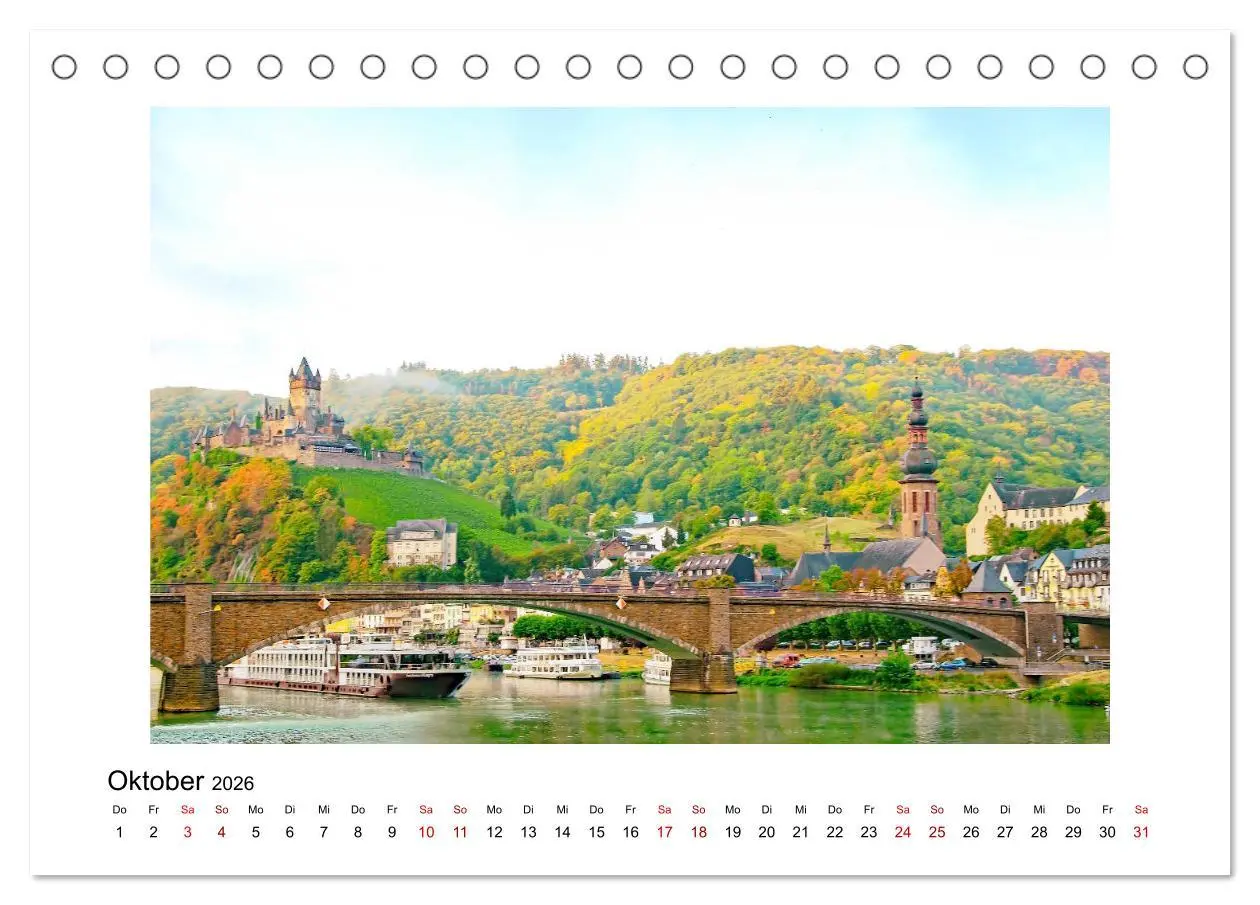 Bild: 9783457930021 | Cochem - an der Mosel (Tischkalender 2026 DIN A5 quer), CALVENDO...