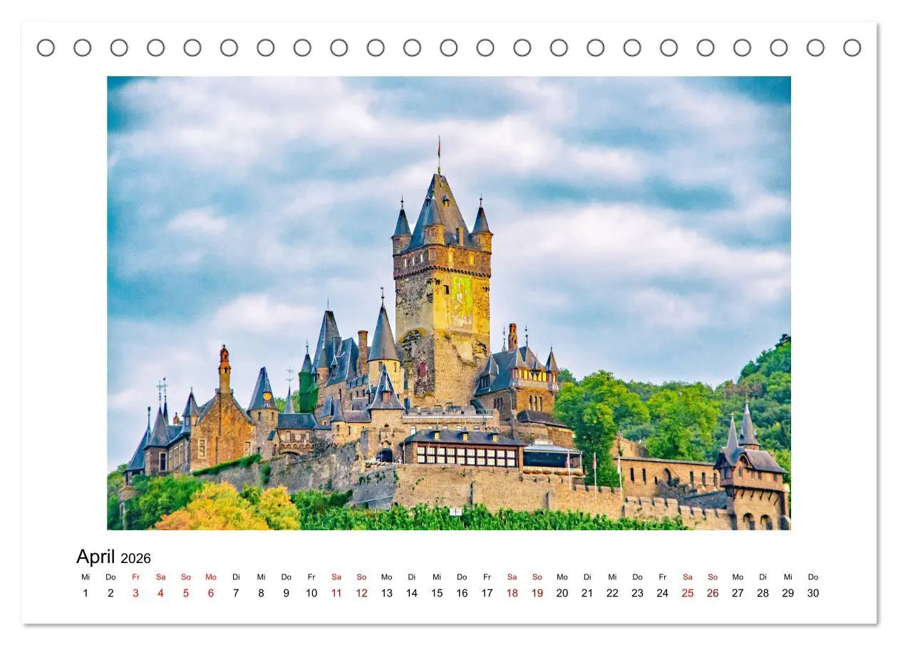 Bild: 9783457930021 | Cochem - an der Mosel (Tischkalender 2026 DIN A5 quer), CALVENDO...
