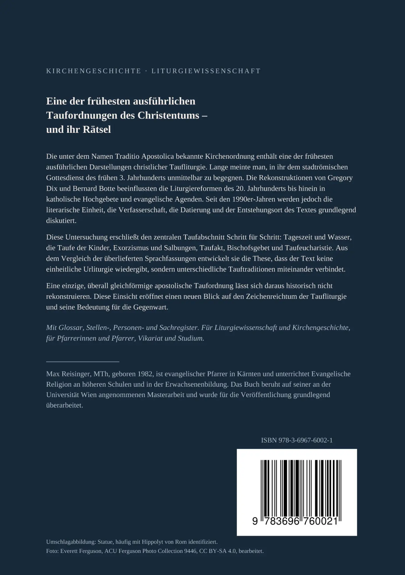 Rückseite: 9783696760021 | GETAUFT IN CHRISTUS | Max Reisinger | Taschenbuch | 100 S. | Deutsch