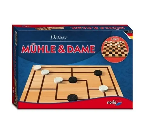 Cover: 4000826080121 | Deluxe - Mühle &amp; Dame | 2 Spieler | Spiel | Brettspiel | 606108012