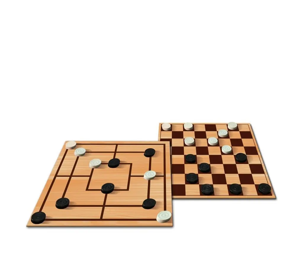 Bild: 4000826080121 | Deluxe - Mühle &amp; Dame | 2 Spieler | Spiel | Brettspiel | 606108012