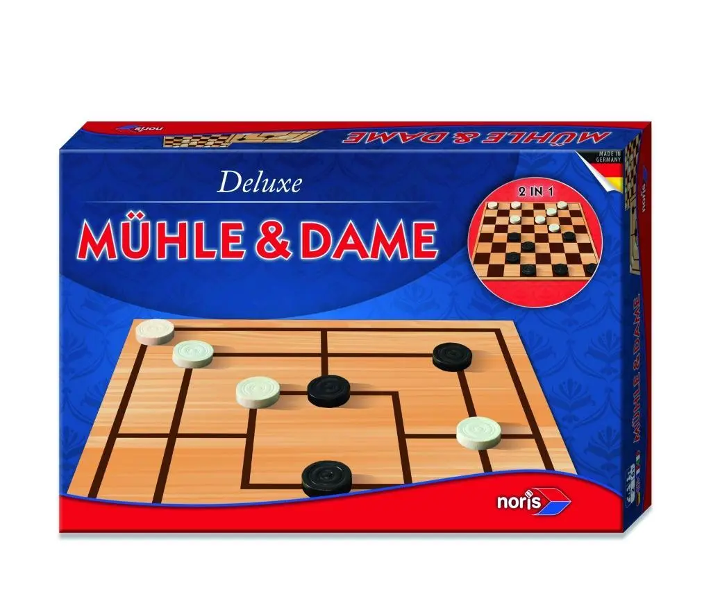 Bild: 4000826080121 | Deluxe - Mühle &amp; Dame | 2 Spieler | Spiel | Brettspiel | 606108012