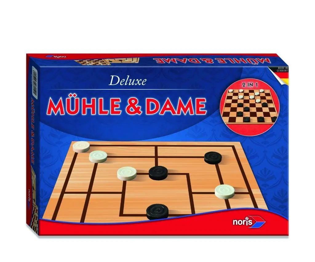 Bild: 4000826080121 | Deluxe - Mühle &amp; Dame | 2 Spieler | Spiel | Brettspiel | 606108012