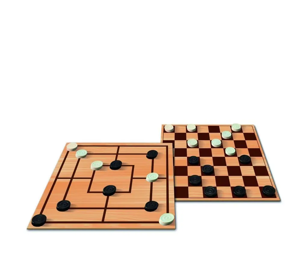 Bild: 4000826080121 | Deluxe - Mühle &amp; Dame | 2 Spieler | Spiel | Brettspiel | 606108012
