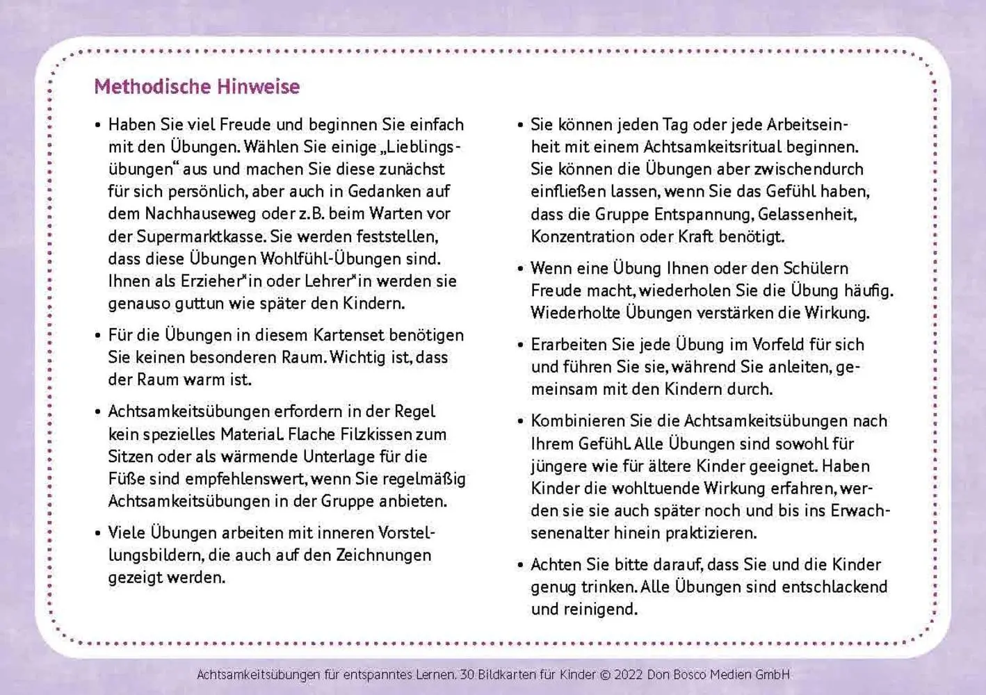 Bild: 4260694920121 | Achtsamkeitsübungen für entspanntes Lernen. 30 Bildkarten für Kinder