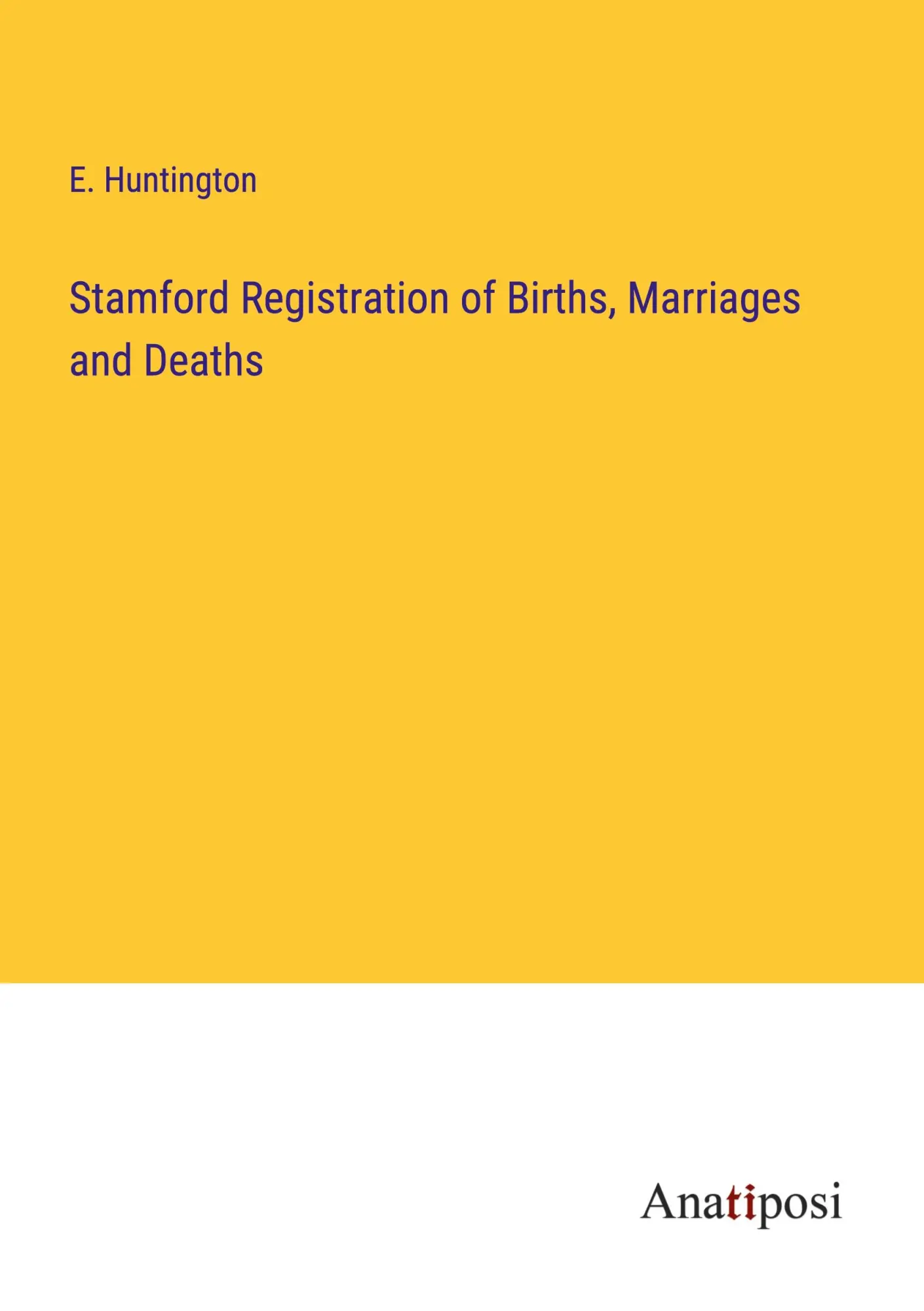 Stamford Registration of Births, Marriages and Deaths
