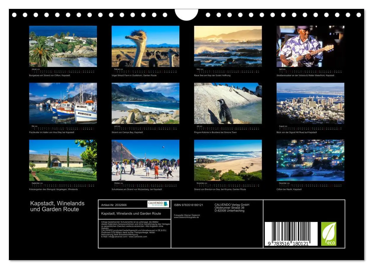 Bild: 9783516180121 | Kapstadt, Winelands und Garden Route (Wandkalender 2026 DIN A4...