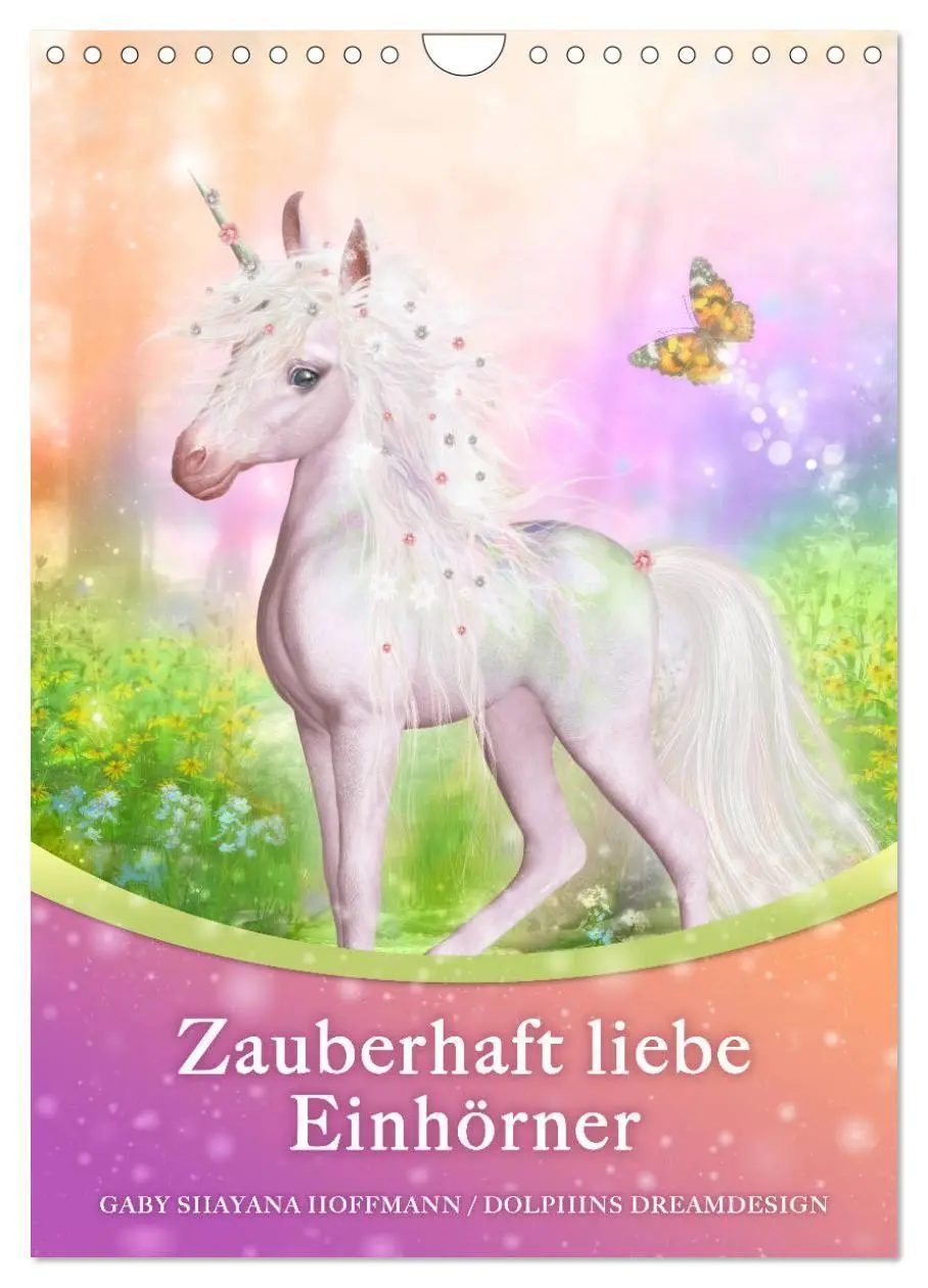 Cover: 9783569720121 | Zauberhaft liebe Einhörner - Kalender (Wandkalender 2027 DIN A4...