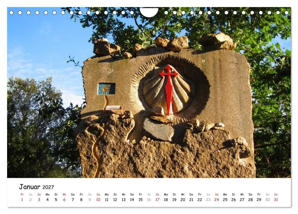 Bild: 9783569960121 | Camino Portugues - Jakobsweg (Wandkalender 2027 DIN A4 quer),...