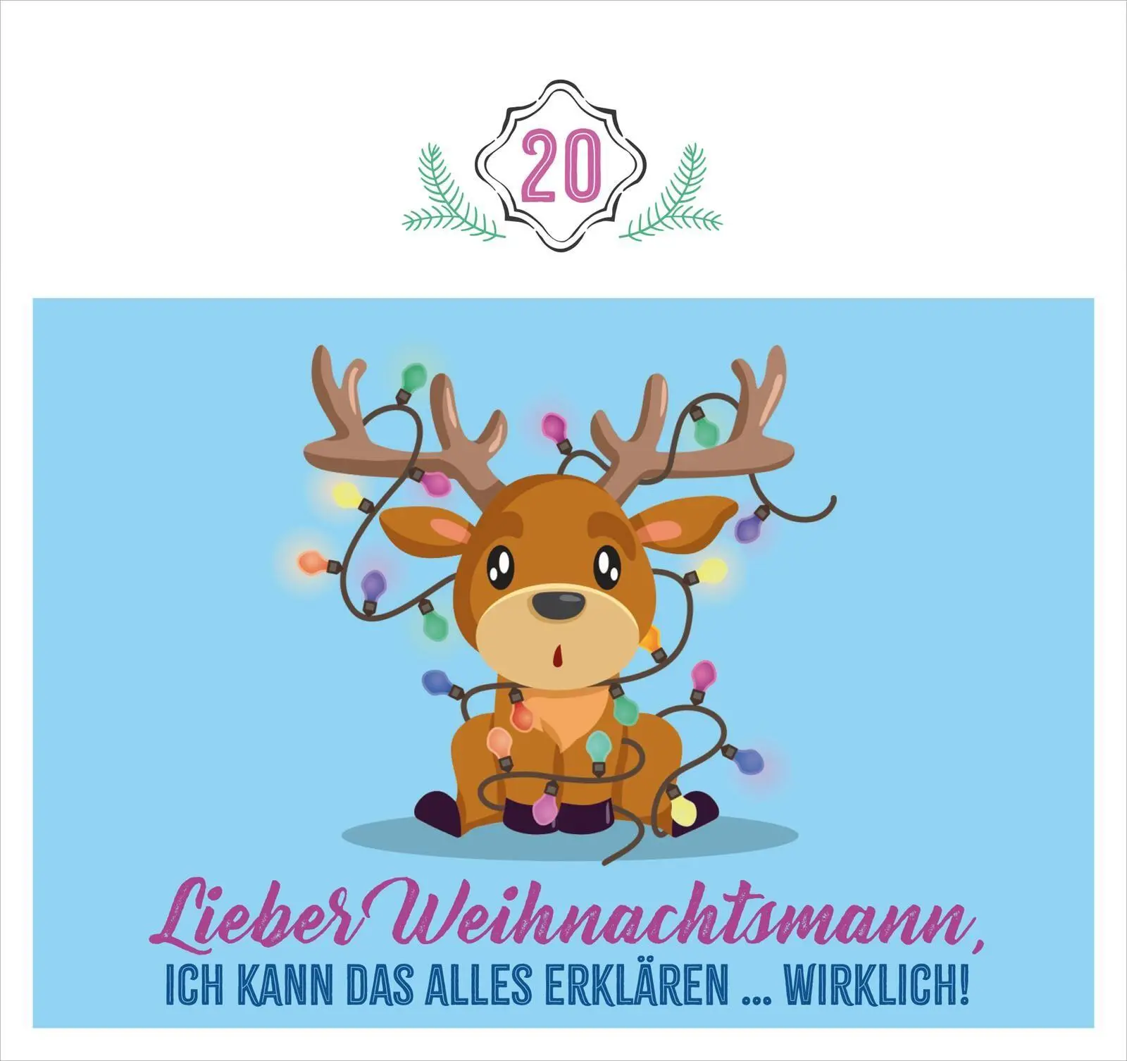 Bild: 4014489140221 | Postkarten-Adventskalender. Bitte lassen Sie Ihr Gebäck nicht...