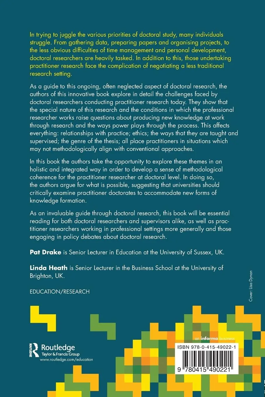 Rückseite: 9780415490221 | Practitioner Research at Doctoral Level | Pat Drake (u. a.) | Buch