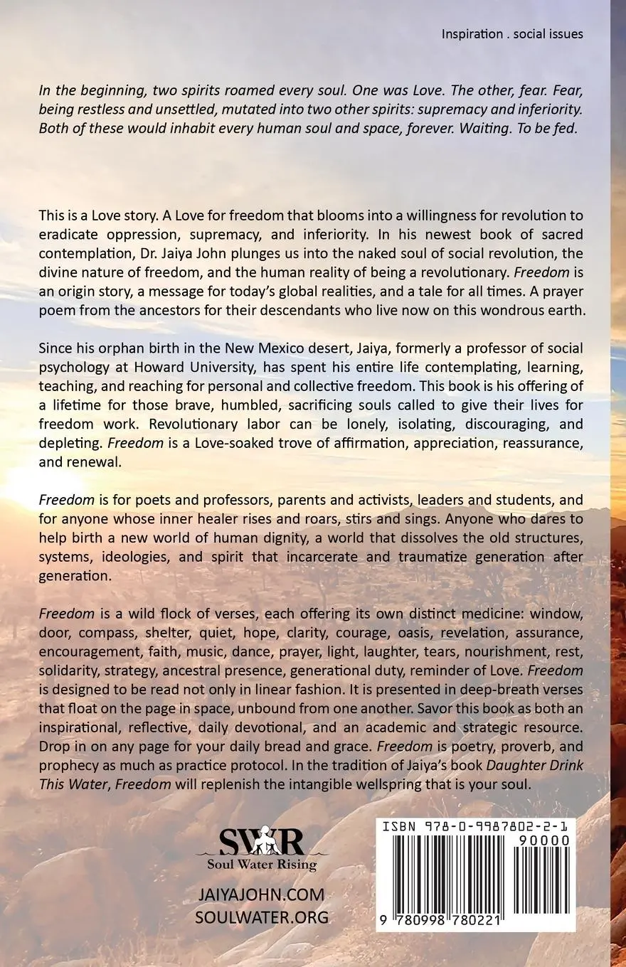 Rückseite: 9780998780221 | Freedom | Medicine Words for Your Brave Revolution | Jaiya John | Buch