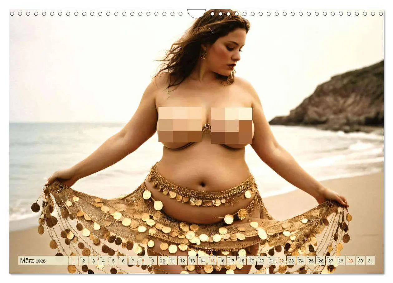 Bild: 9783457460221 | XXL Beach Girls Kalender - Kurvige Frauen am Strand (Wandkalender...