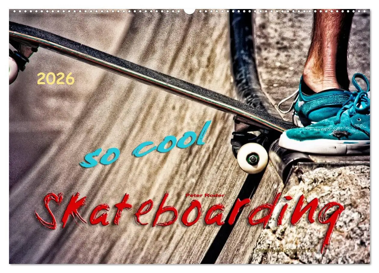 Cover: 9783457910221 | Skateboarding, so cool (Wandkalender 2026 DIN A2 quer), CALVENDO...