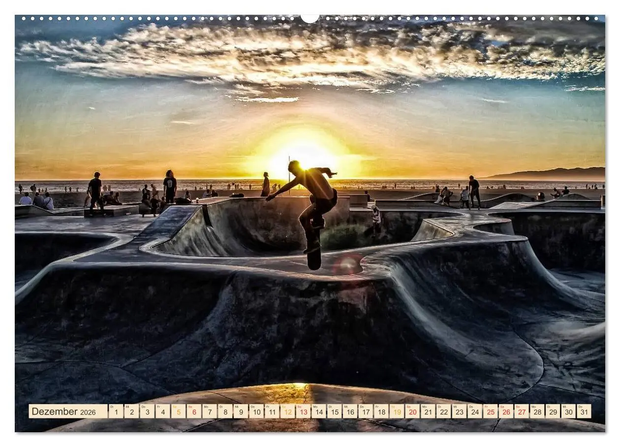 Bild: 9783457910221 | Skateboarding, so cool (Wandkalender 2026 DIN A2 quer), CALVENDO...