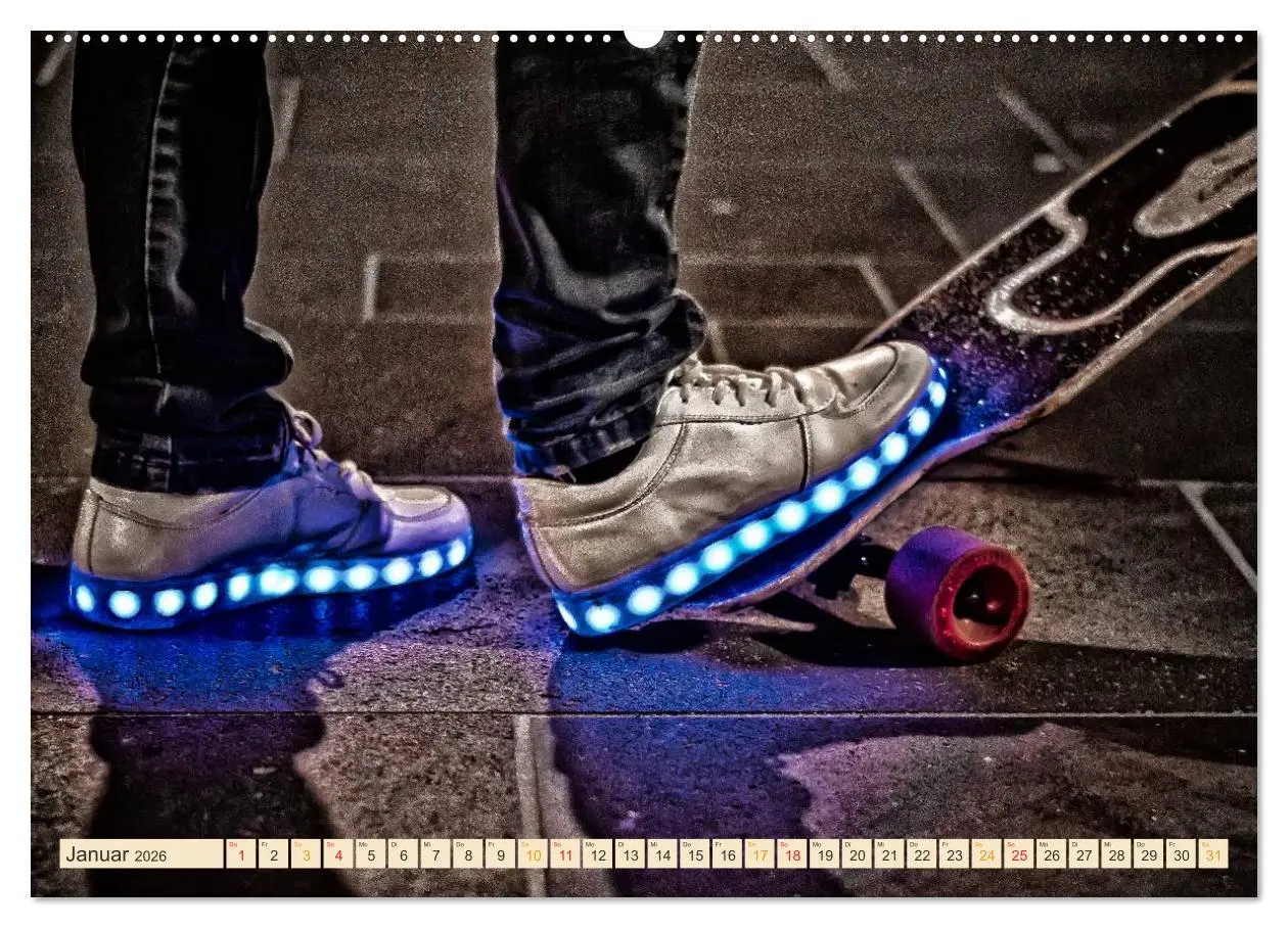 Bild: 9783457910221 | Skateboarding, so cool (Wandkalender 2026 DIN A2 quer), CALVENDO...