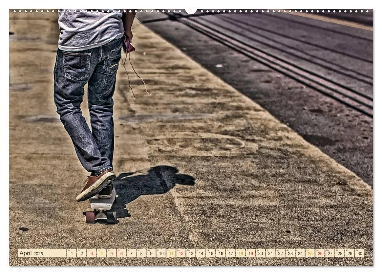 Bild: 9783457910221 | Skateboarding, so cool (Wandkalender 2026 DIN A2 quer), CALVENDO...