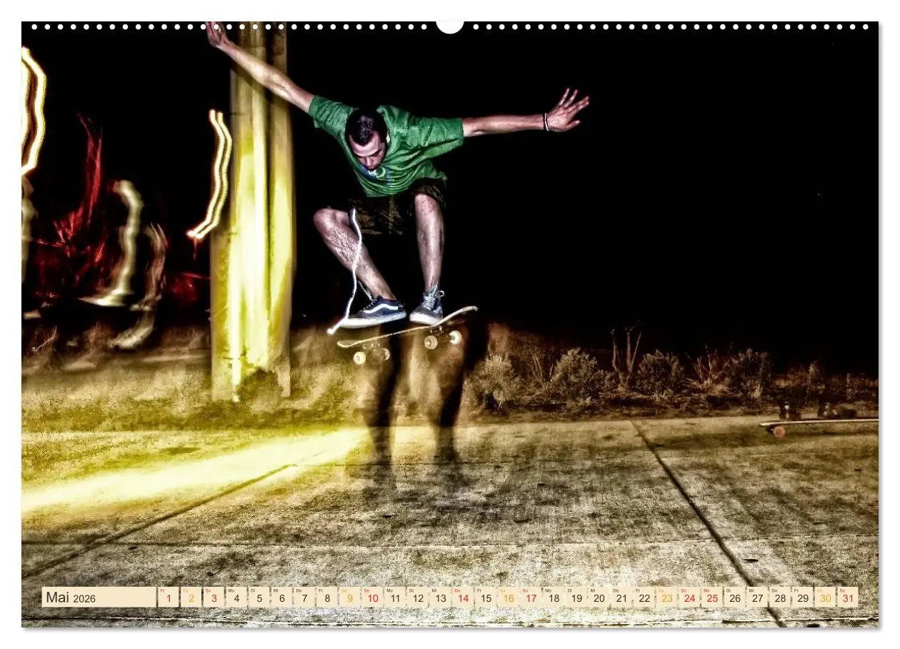 Bild: 9783457910221 | Skateboarding, so cool (Wandkalender 2026 DIN A2 quer), CALVENDO...