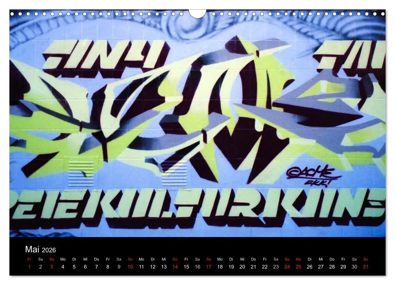 Bild: 9783516170221 | Graffiti - Kunst aus der Dose (Wandkalender 2026 DIN A3 quer),...