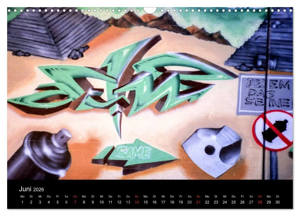 Bild: 9783516170221 | Graffiti - Kunst aus der Dose (Wandkalender 2026 DIN A3 quer),...