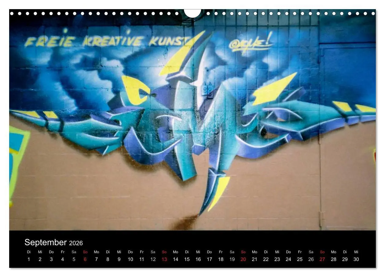 Bild: 9783516170221 | Graffiti - Kunst aus der Dose (Wandkalender 2026 DIN A3 quer),...