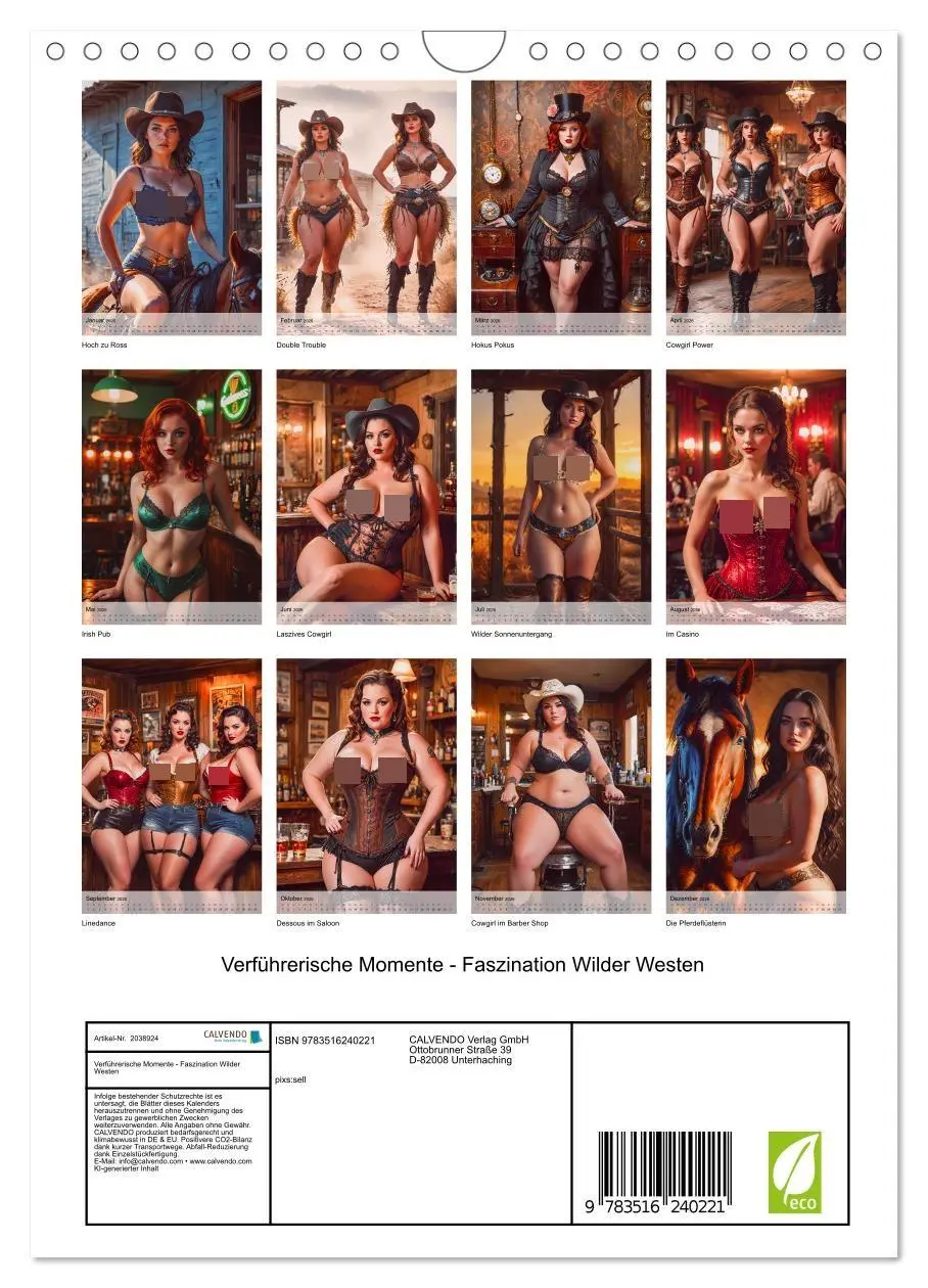 Bild: 9783516240221 | Verführerische Momente - Faszination Wilder Westen (Wandkalender...