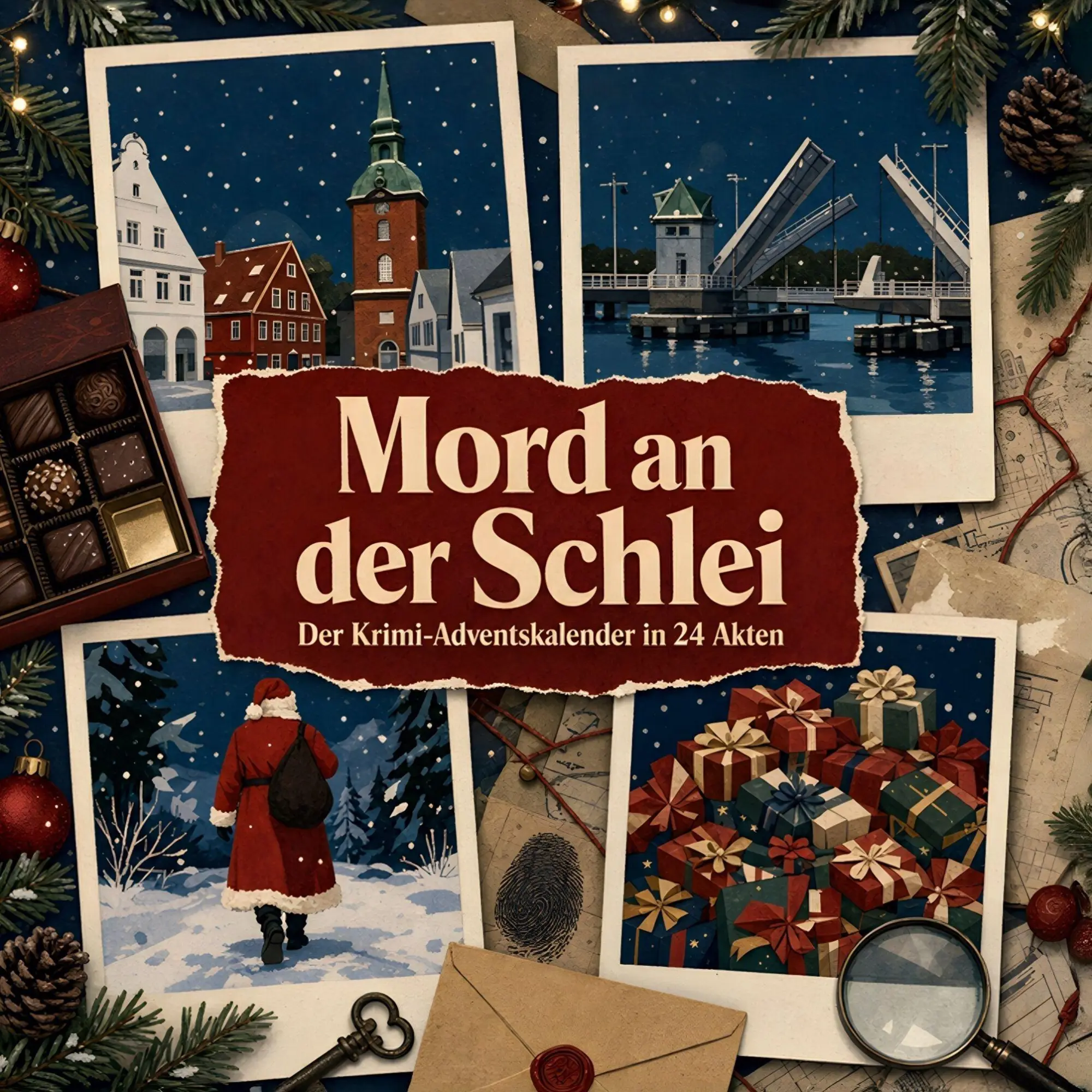 Cover: 9783696120221 | Mord an der Schlei | Der Krimi-Adventskalender in 24 Akten | Wagner