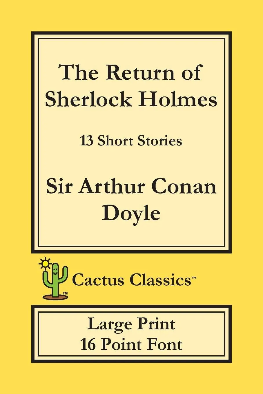 Cover: 9781773600321 | The Return of Sherlock Holmes (Cactus Classics Large Print) | Buch